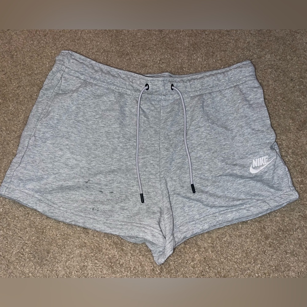 Gray Nike Cotton Shorts